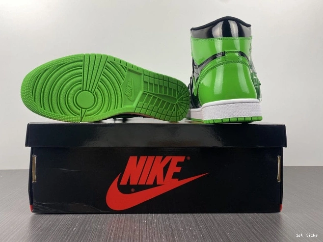 1st Kicks Shoes High 555088-030 1 OG Air Green Jordan Pine 0817